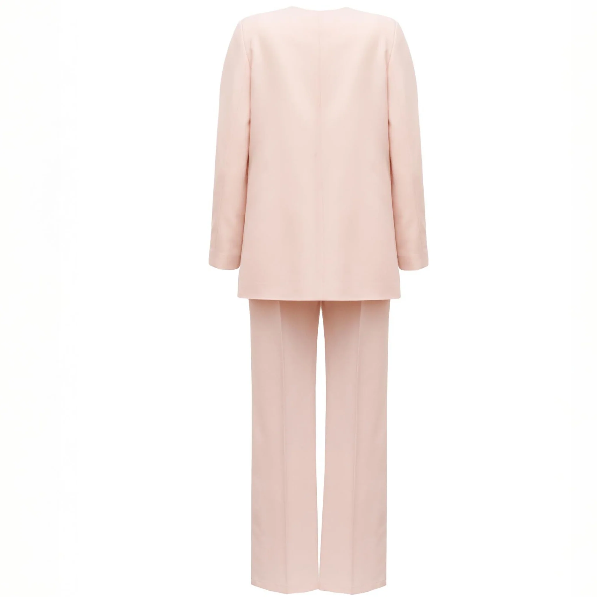 Single-Button Blush Peach Blazer - Image 10