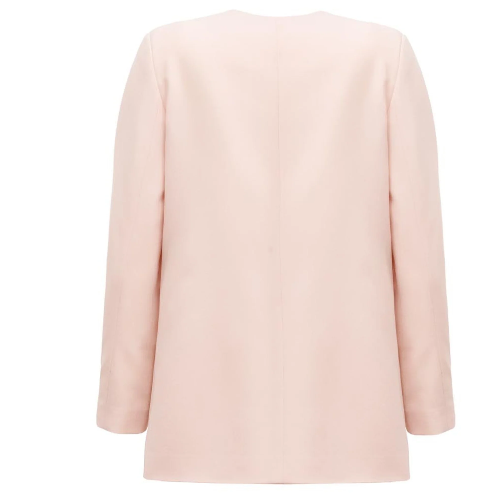 Single-Button Blush Peach Blazer - Image 8
