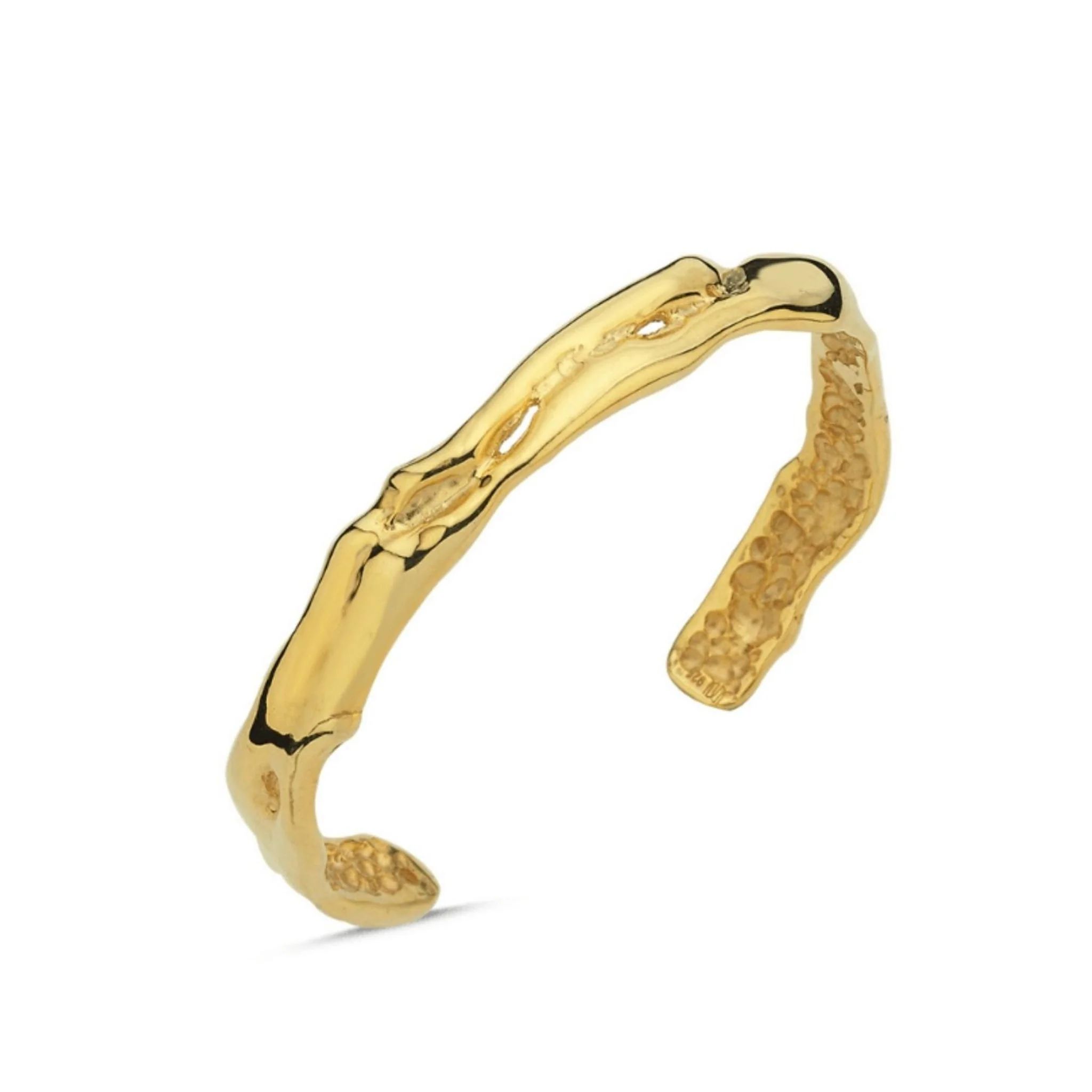 Amorf Thin Cuff Bracelet Silver | Gold
