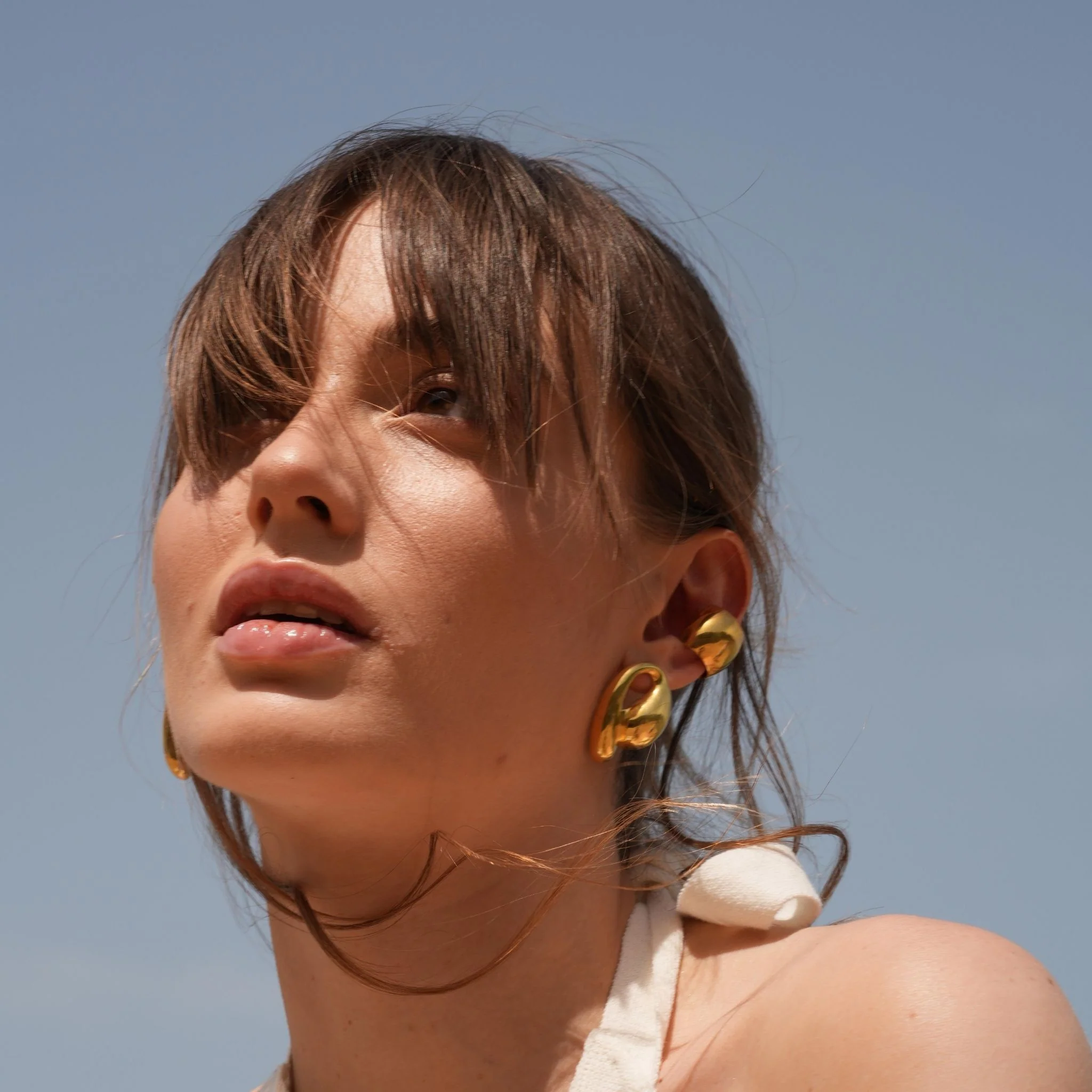 Big Ear Cuff Earrings | Gold - Image 2