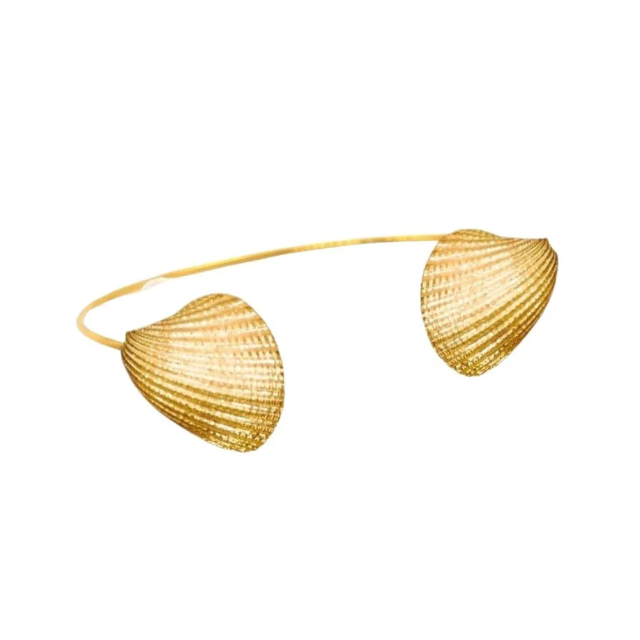 Gold Seashell Cuff Bracelet