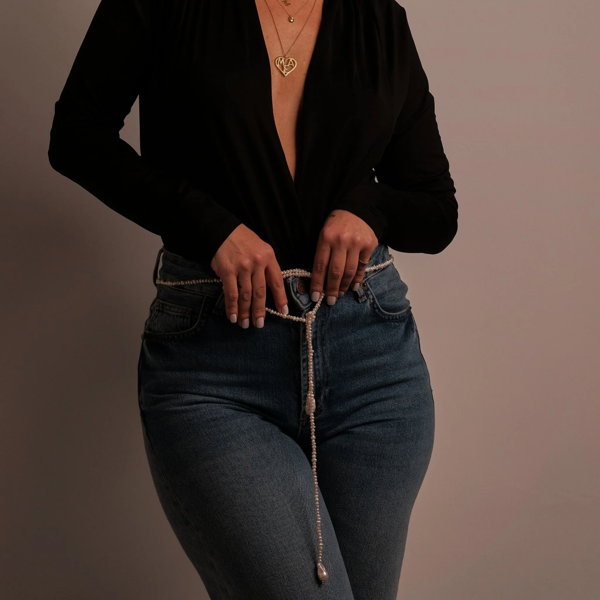 Long Pearl Necklace - Image 6