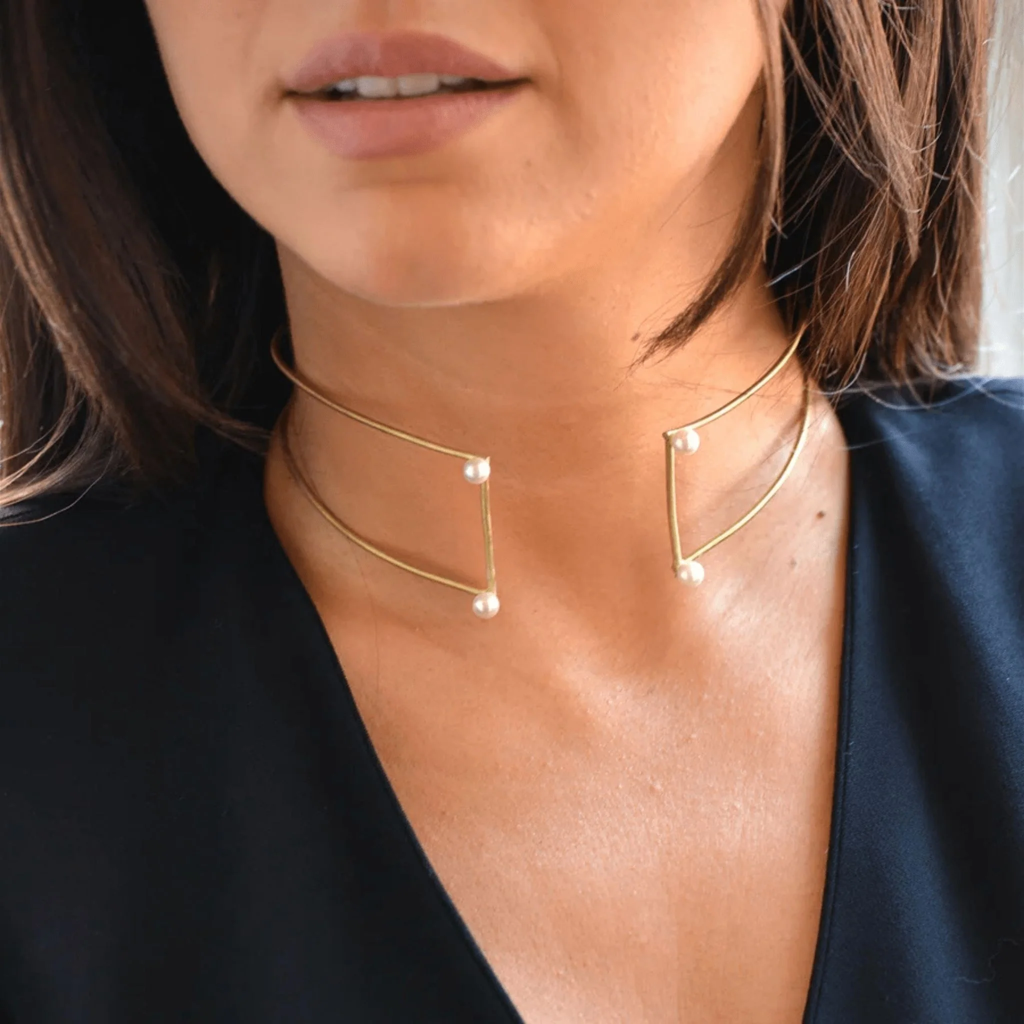 Pearl Choker | Gold - Image 3