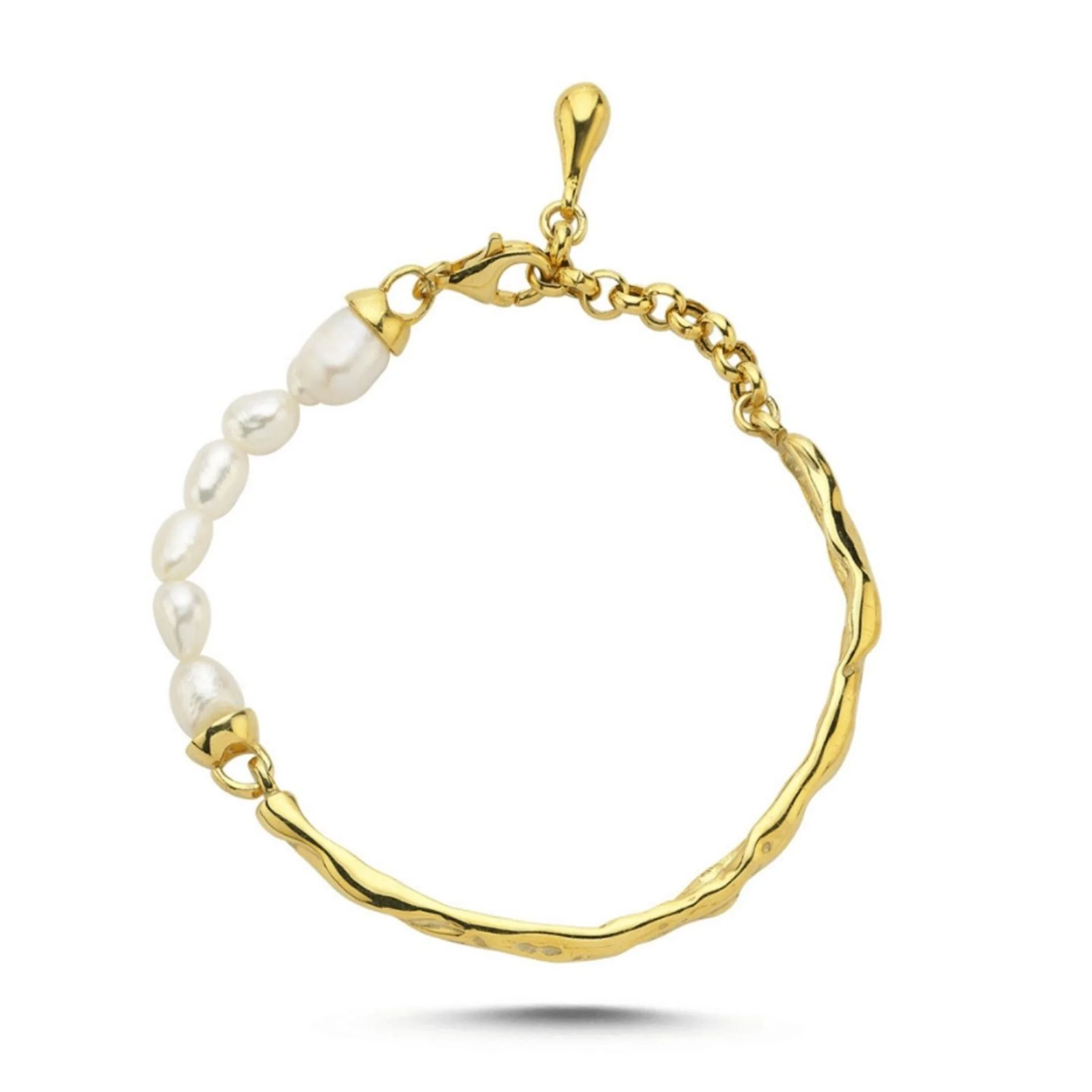 Pearl Cuff Bracelet | Gold