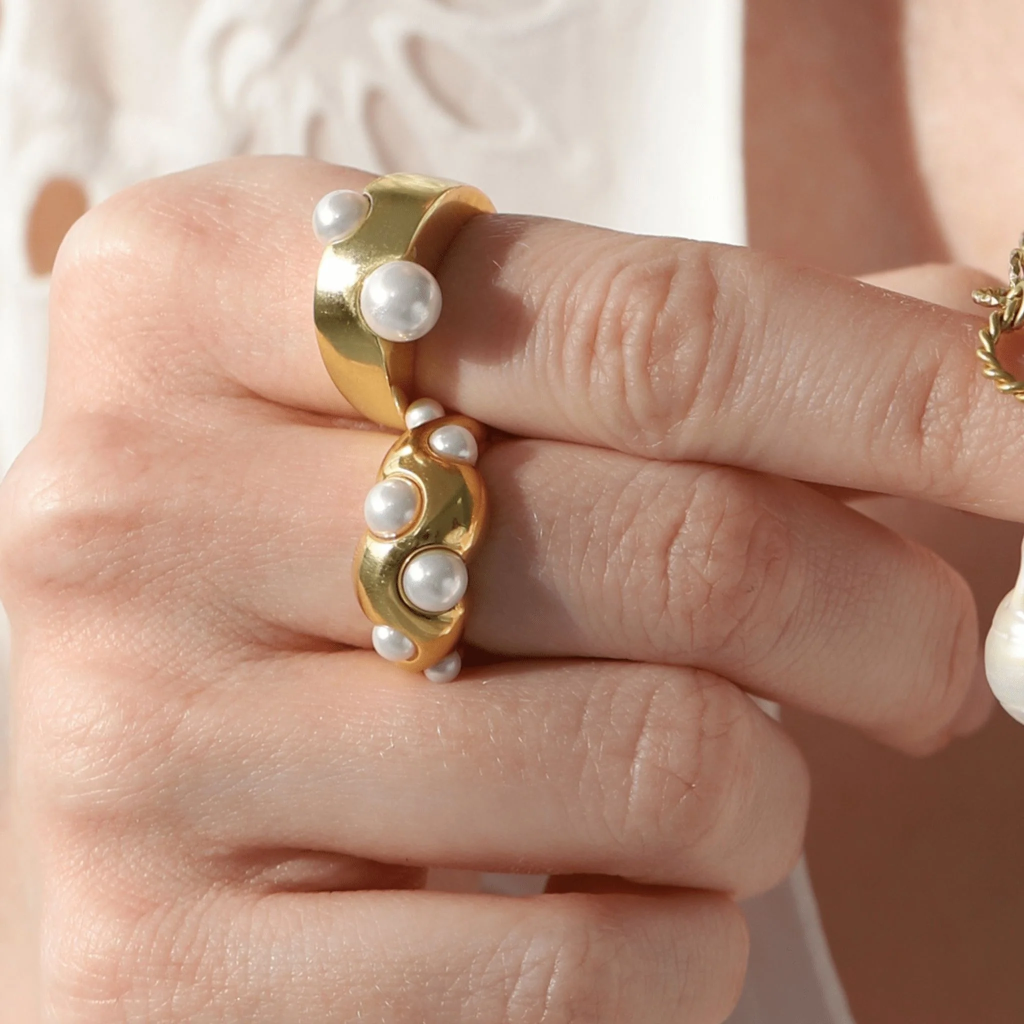 Pearl Ring | Gold - Image 4