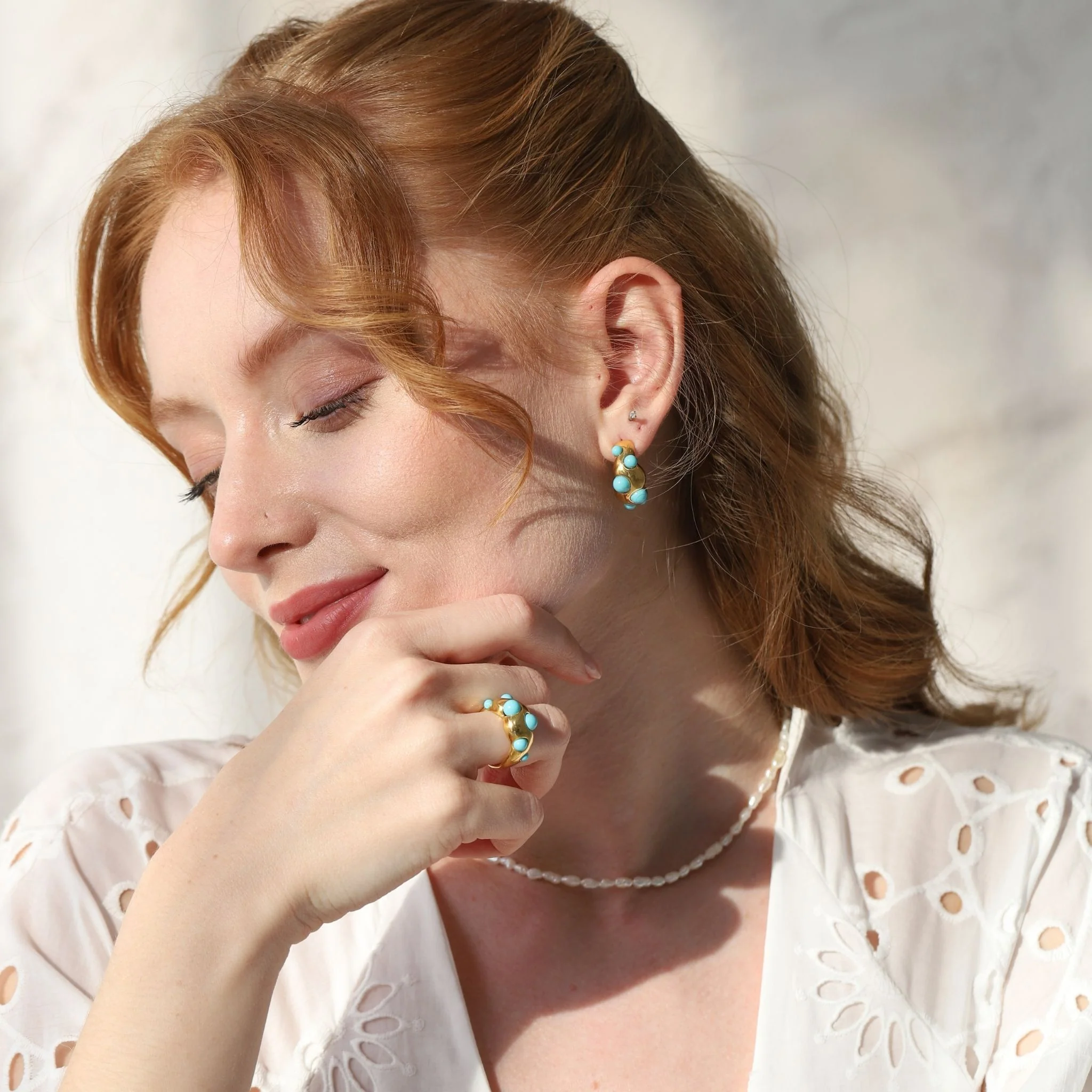 Turquoise Hoop Earring - Image 4