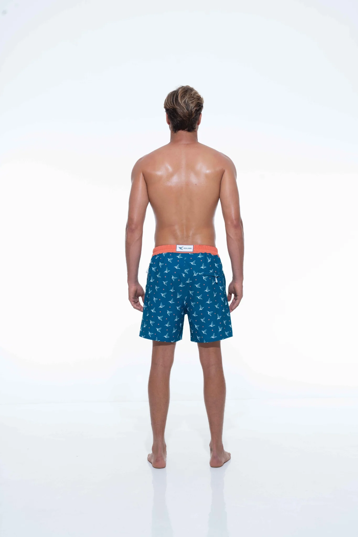 Deep Ocean Kolibri Monogram Swim Trunks - Image 3