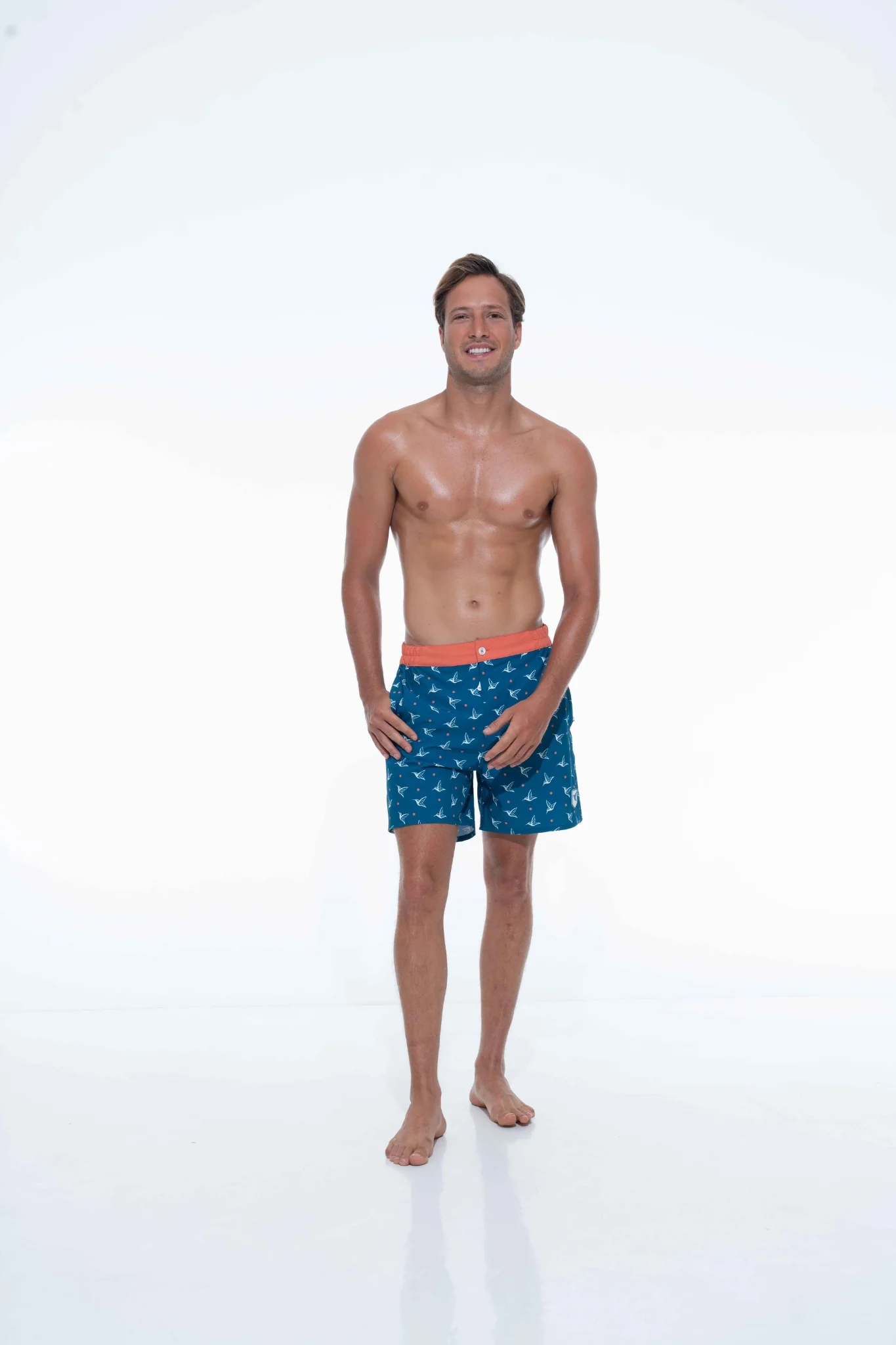 Deep Ocean Kolibri Monogram Swim Trunks - Image 5