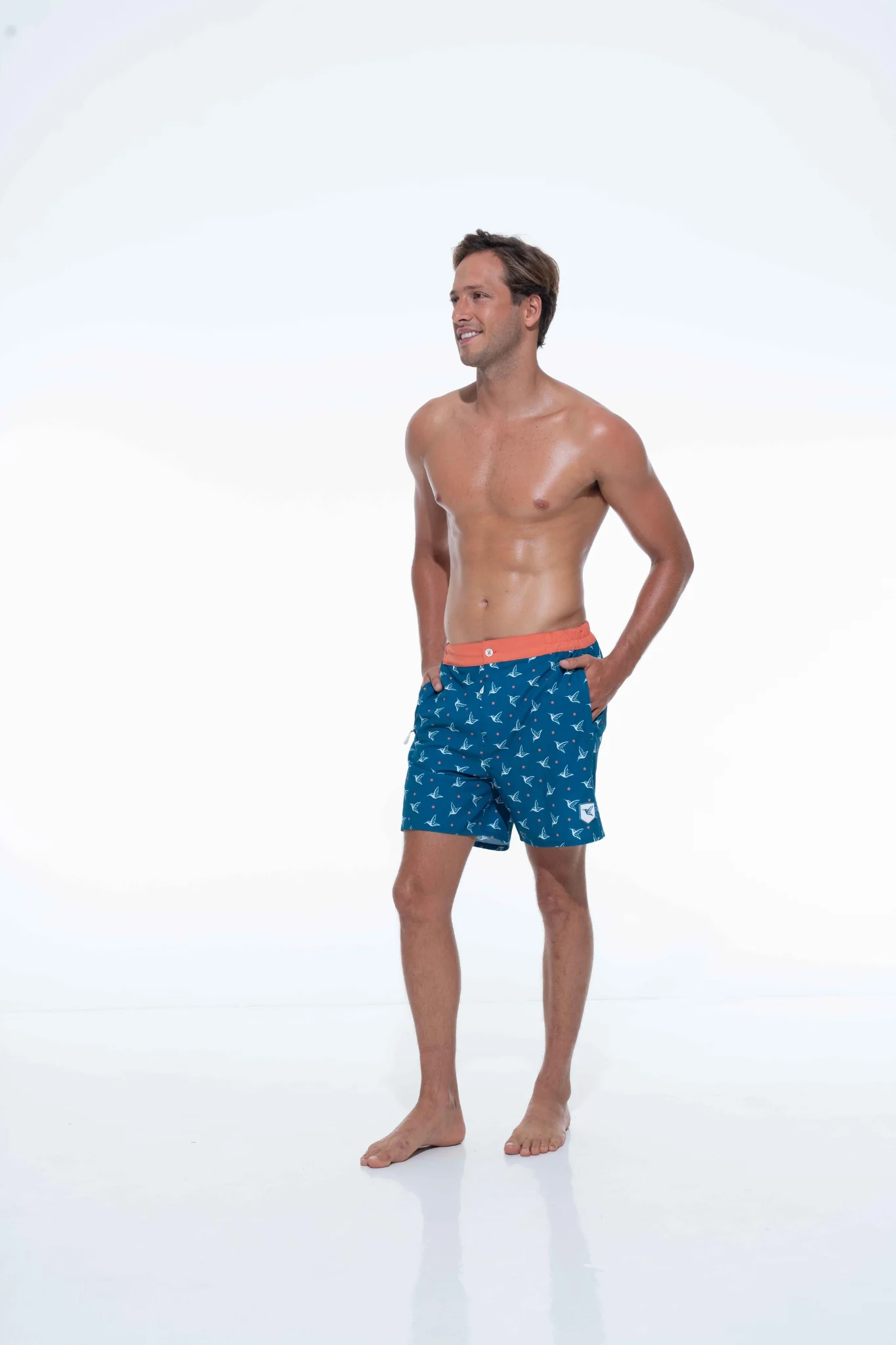 Deep Ocean Kolibri Monogram Swim Trunks - Image 6