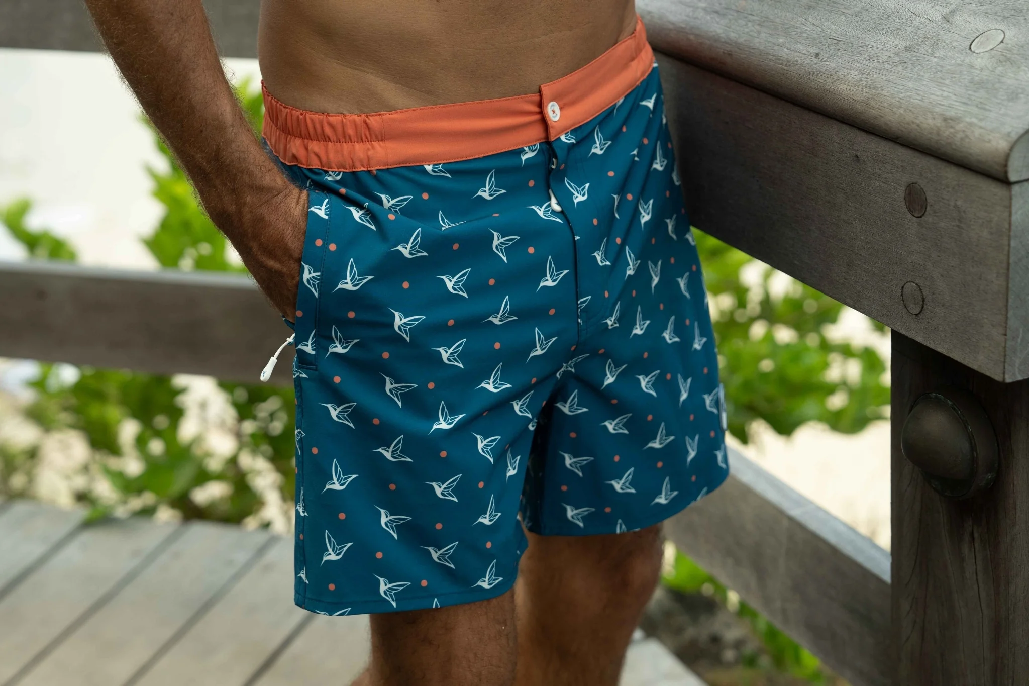 Deep Ocean Kolibri Monogram Swim Trunks - Image 9
