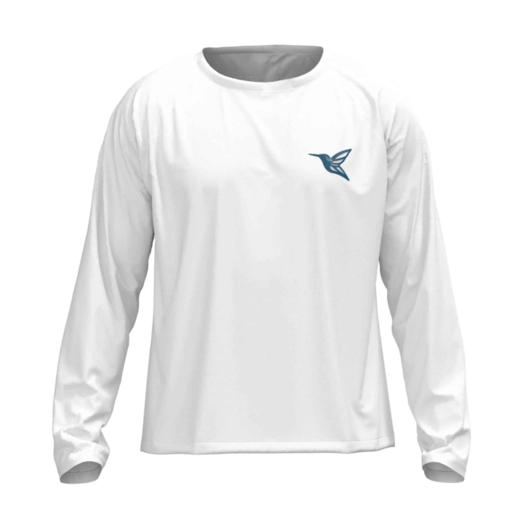 White Ultralight Long-Sleeve UPF Shirt With UV Protection