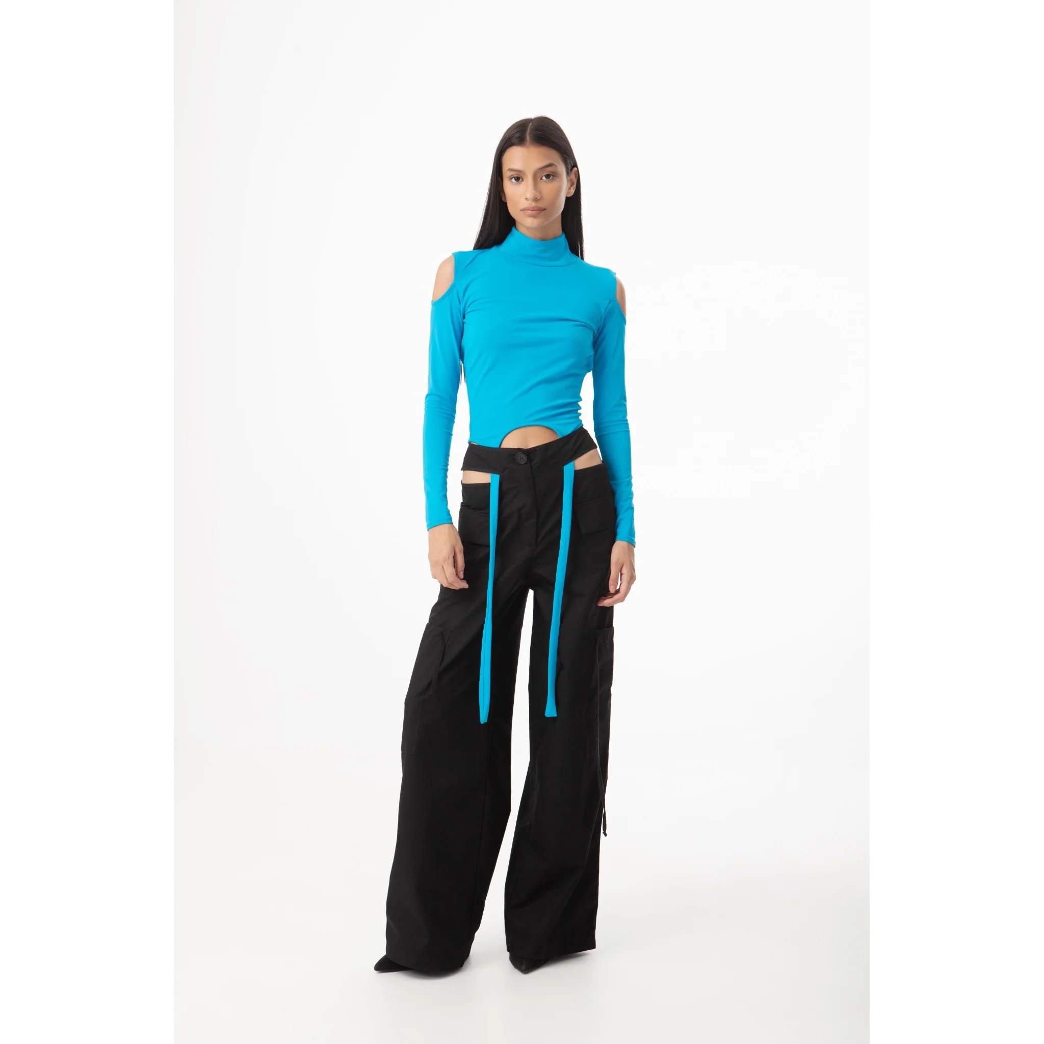 Lumbar Cargo Pants | Black - Image 2