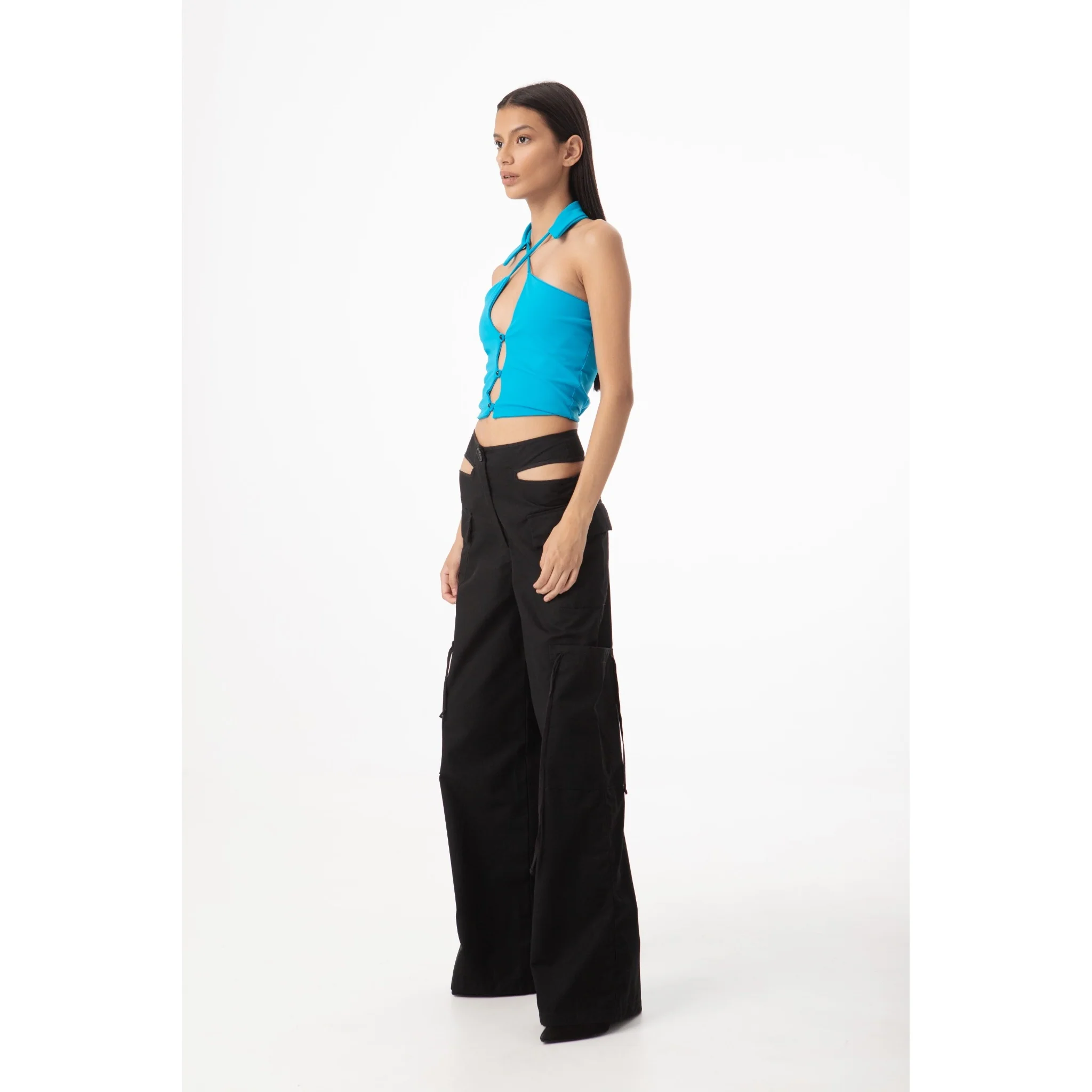 Lumbar Cargo Pants | Black - Image 4