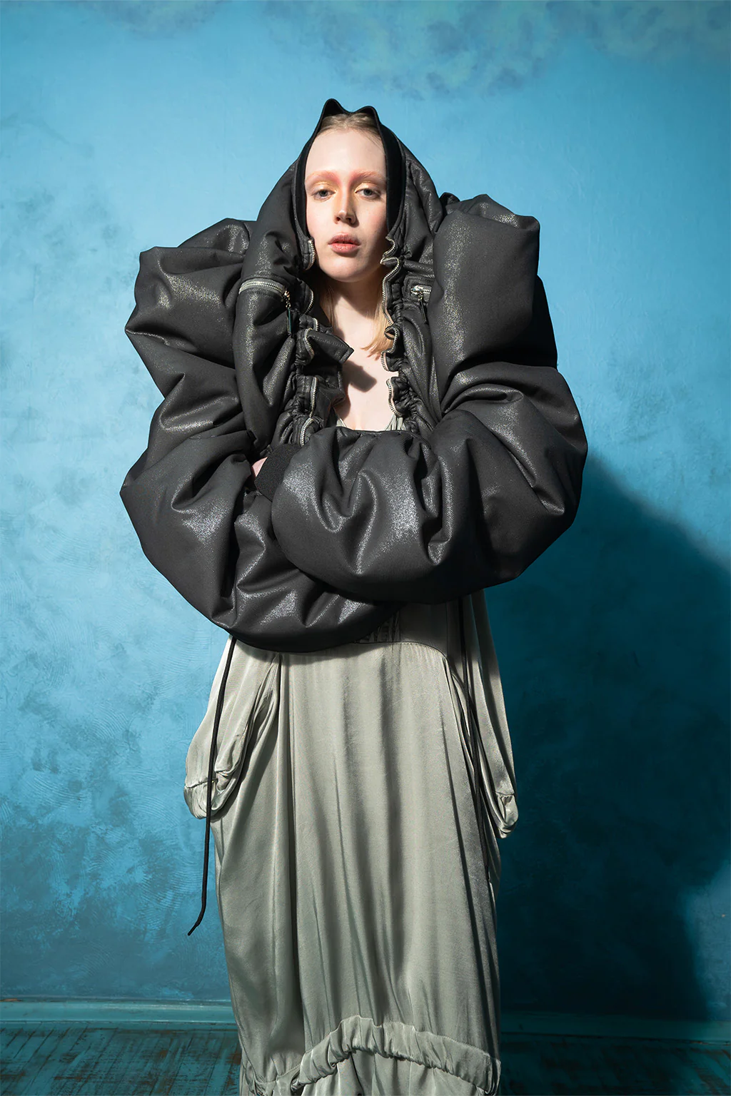 Black Fairy Voluminous Bomber - Image 3