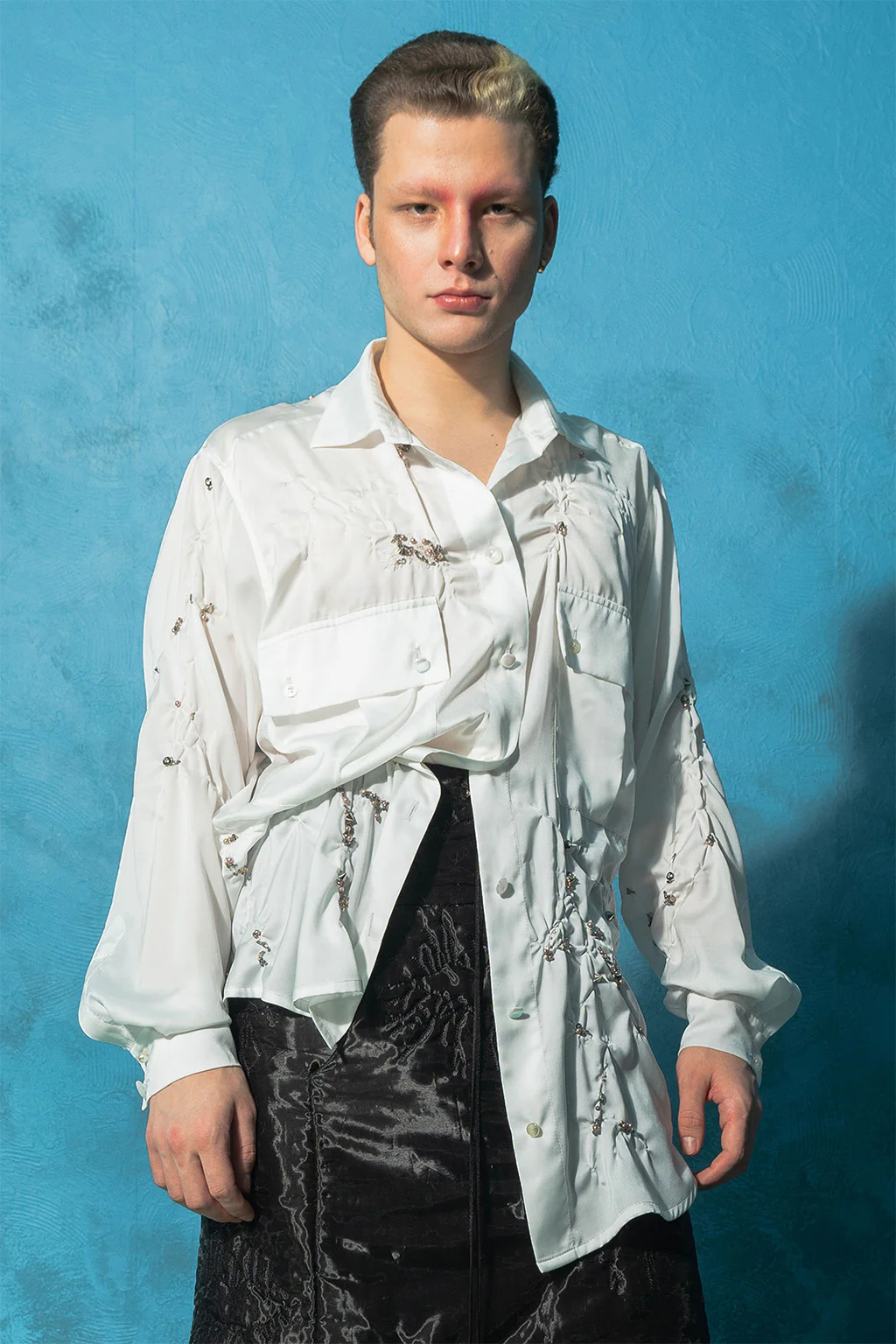Couture White Wrinkled Shirt - Image 2
