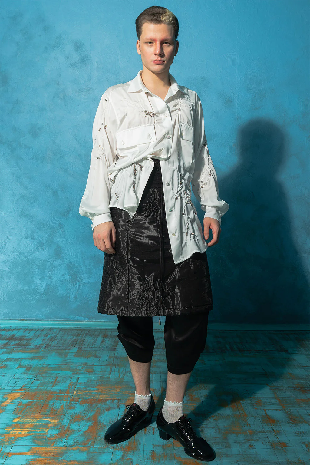 Couture White Wrinkled Shirt - Image 3