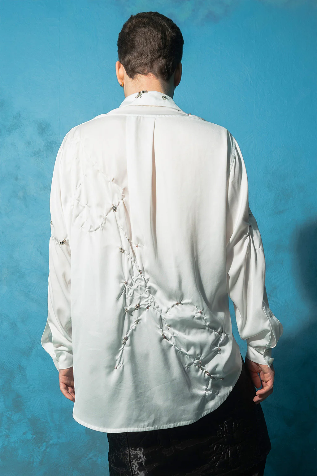 Couture White Wrinkled Shirt - Image 4