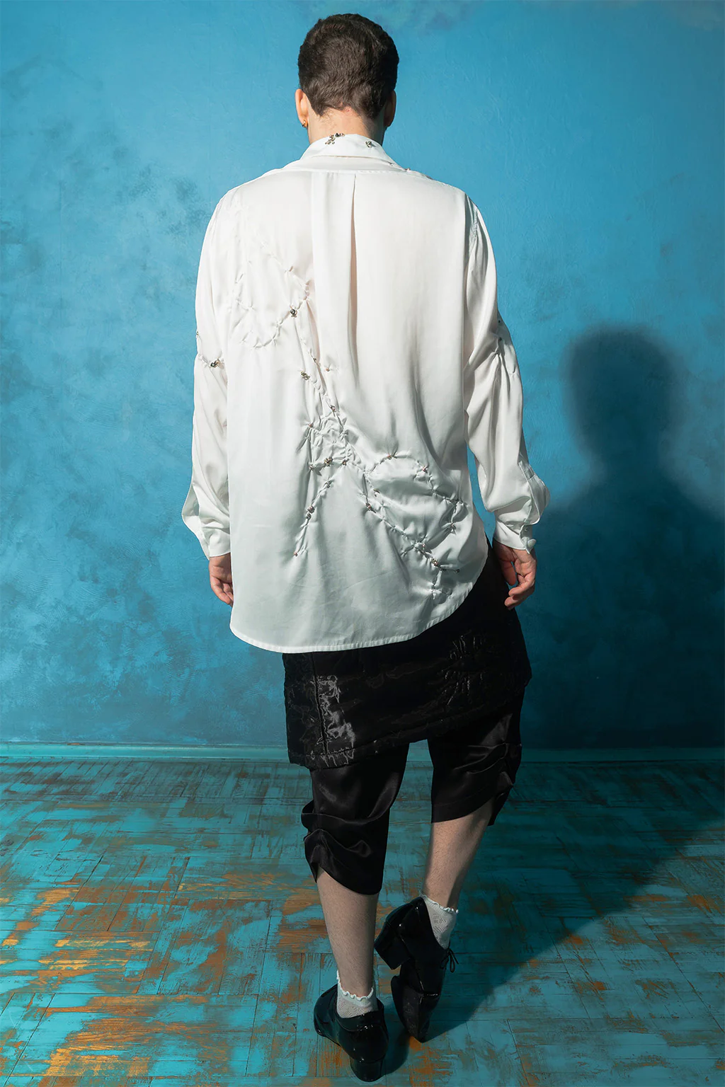 Couture White Wrinkled Shirt - Image 5