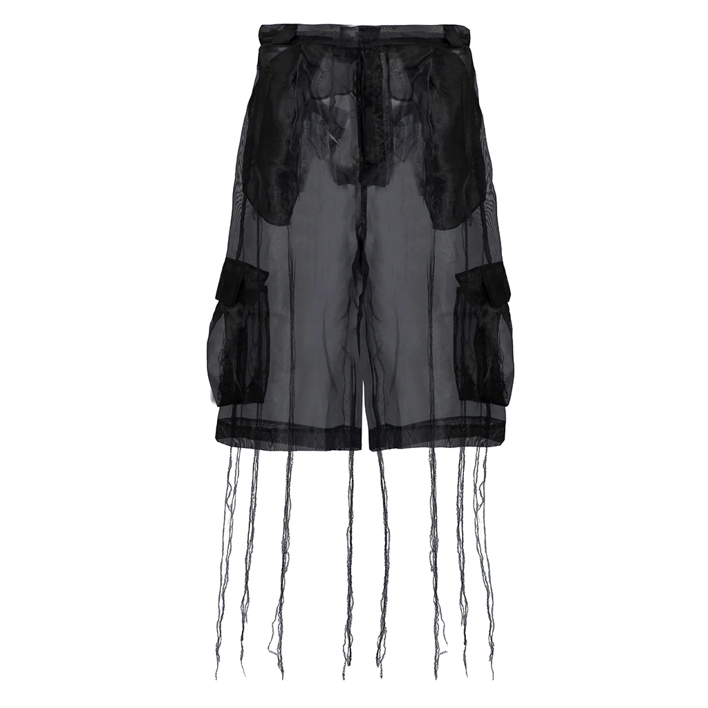 Organza Black Shorts