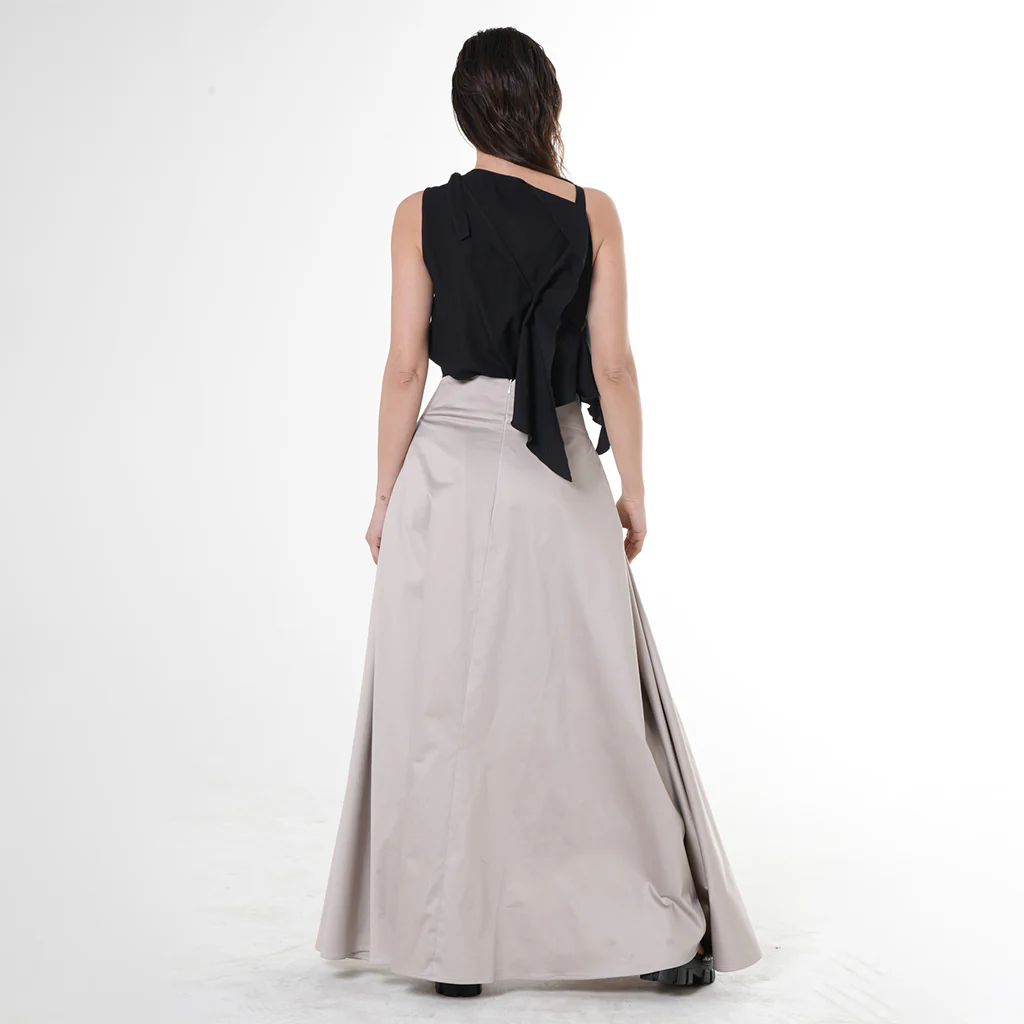 Maxi Draped Skirt - Image 3