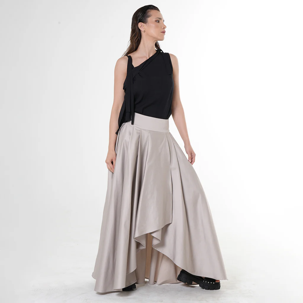 Maxi Draped Skirt - Image 4