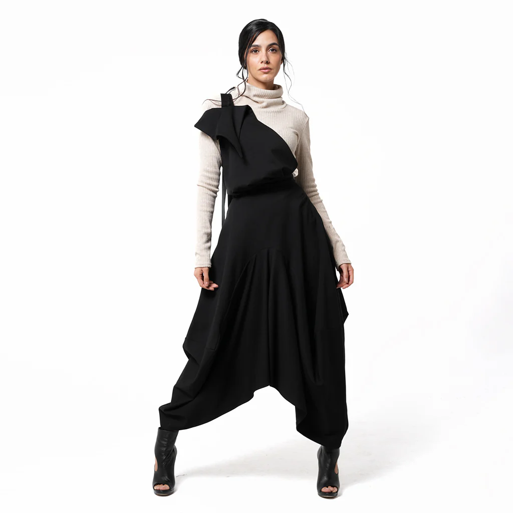 Pinafore Skirt | Black - Image 2