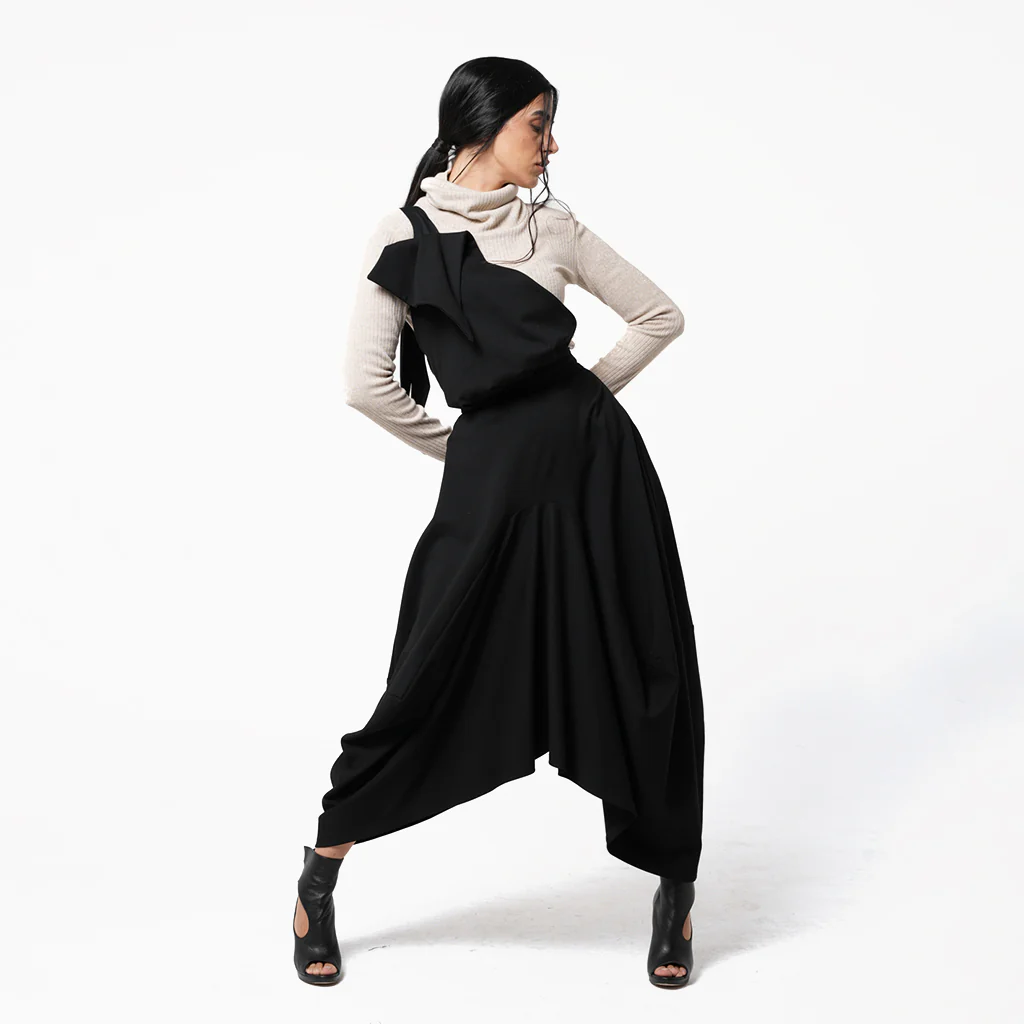 Pinafore Skirt | Black - Image 3