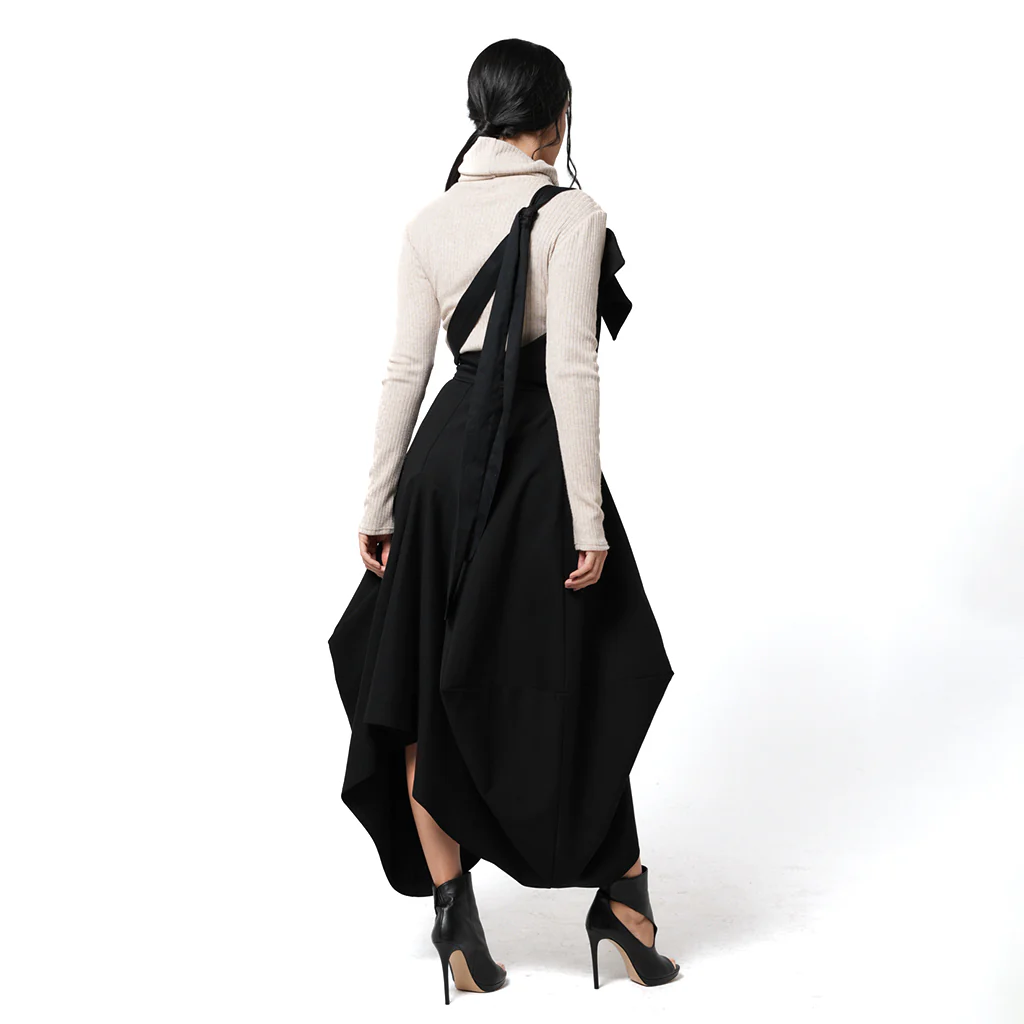 Pinafore Skirt | Black - Image 4