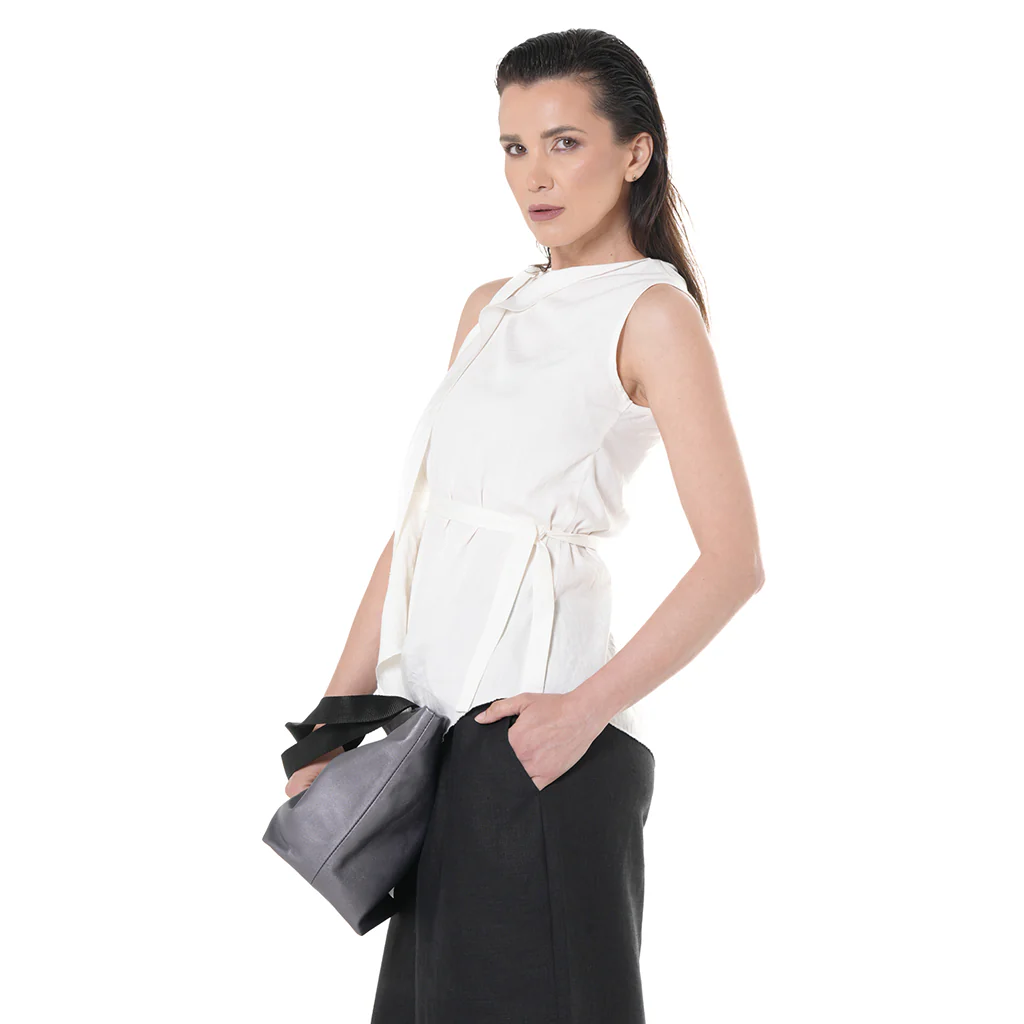 Sleeveless Asymmetric Top - Image 3