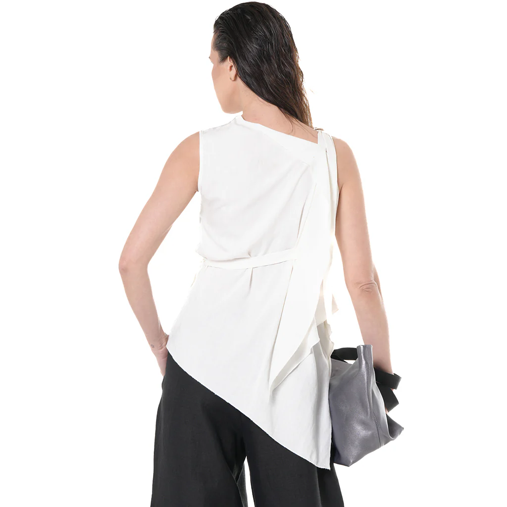 Sleeveless Asymmetric Top - Image 4