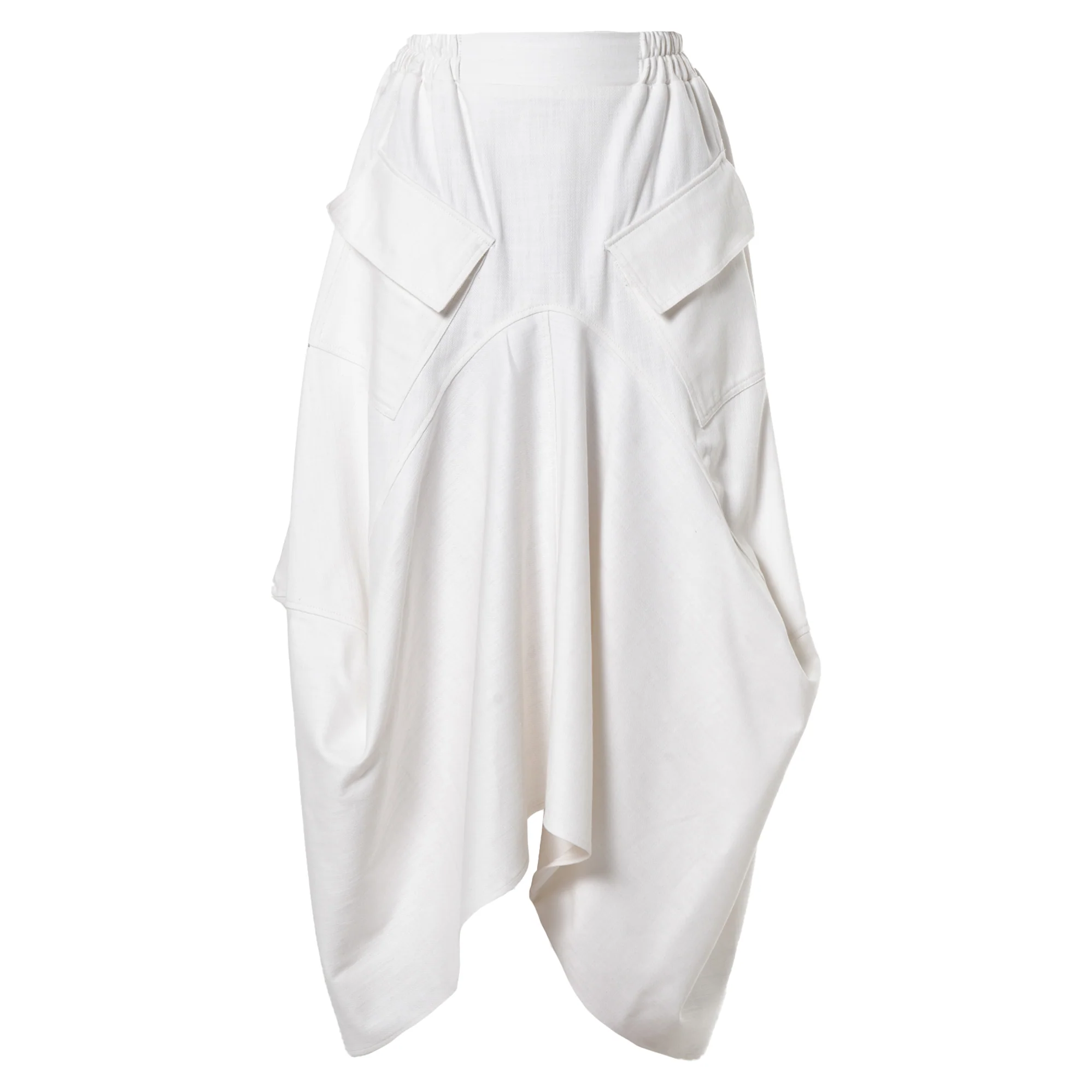 White Denim Skirt