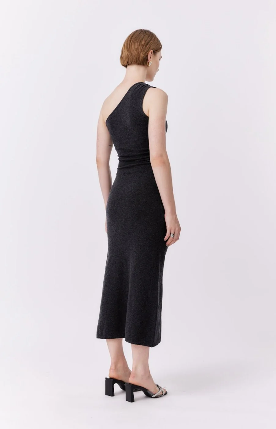 Asymmetric Dress | Gray - Image 4