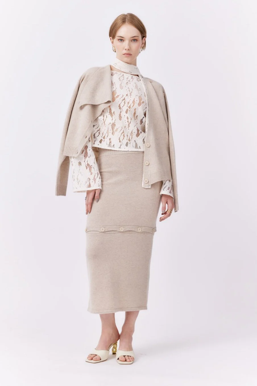 Detachable Skirt | Beige - Image 2