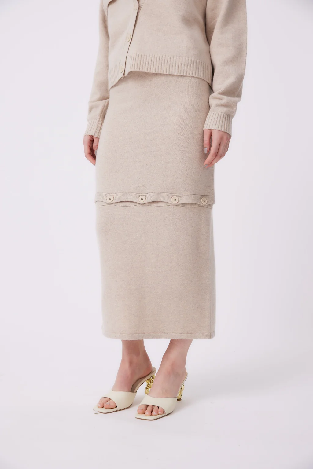Detachable Skirt | Beige - Image 4