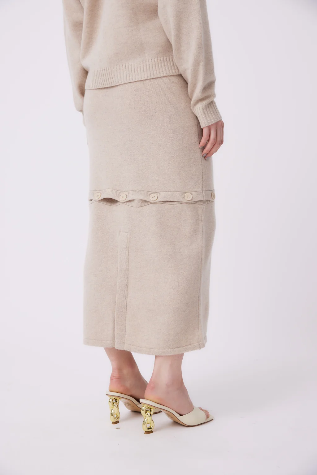 Detachable Skirt | Beige - Image 5