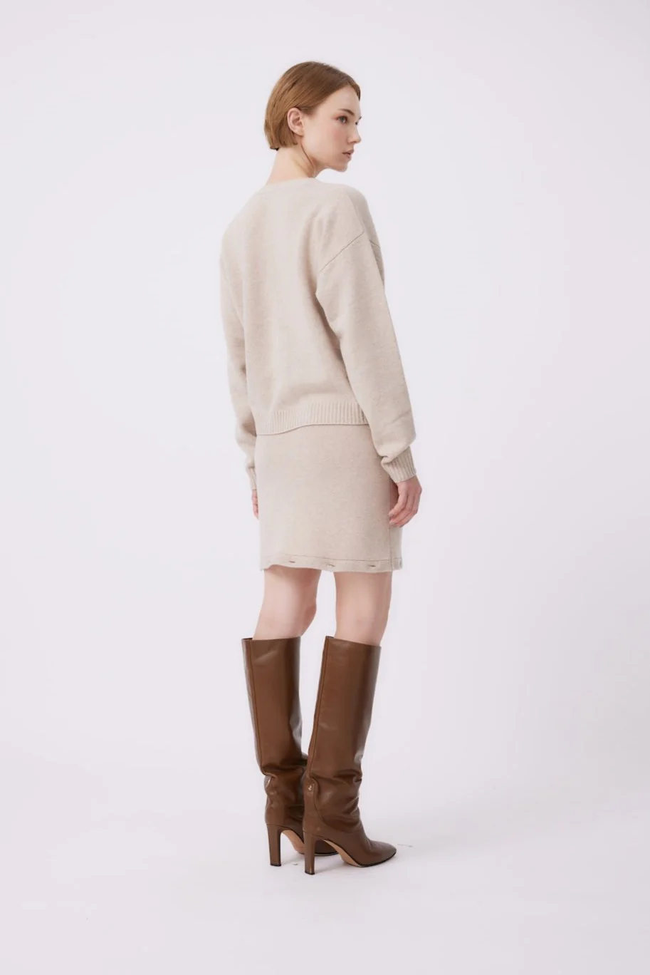 Knit Cardigan | Beige - Image 5
