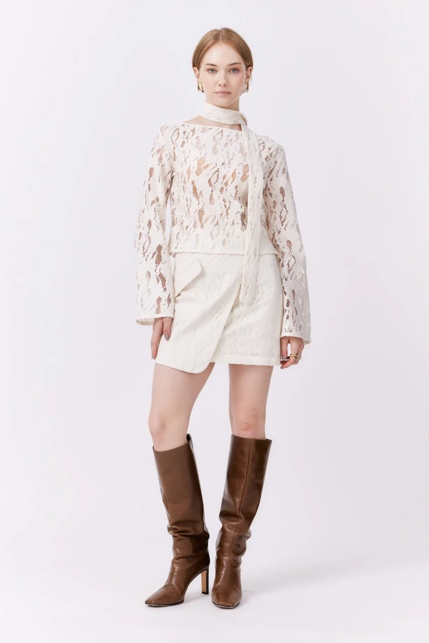 Lace Top | White - Image 3