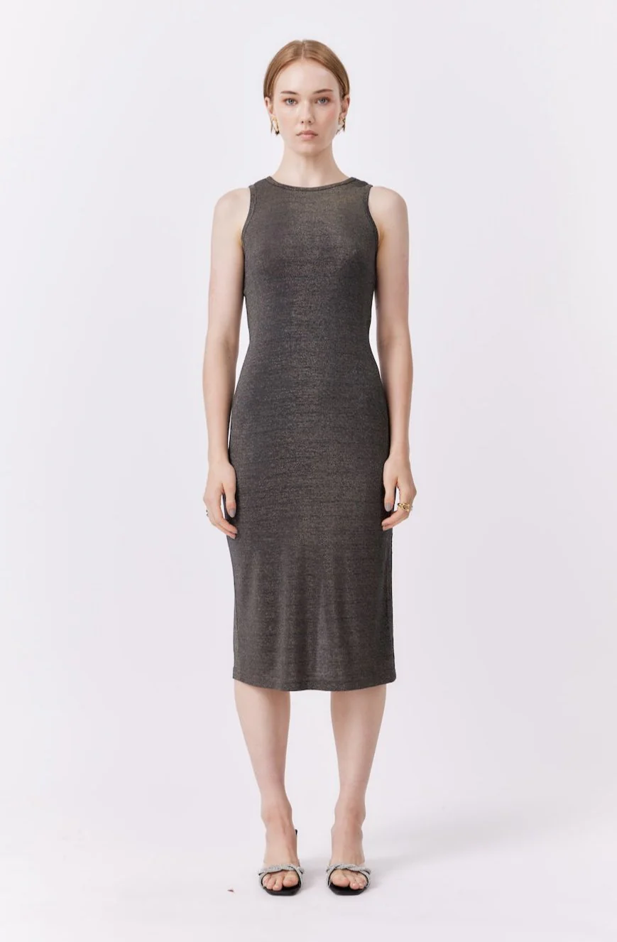 Metallic Dress | Black - Image 2