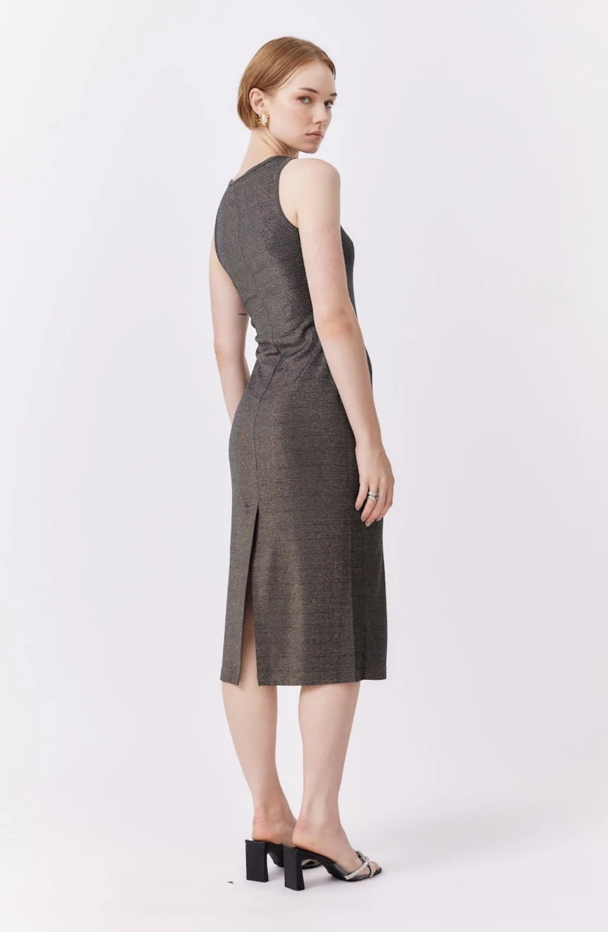Metallic Dress | Black - Image 3