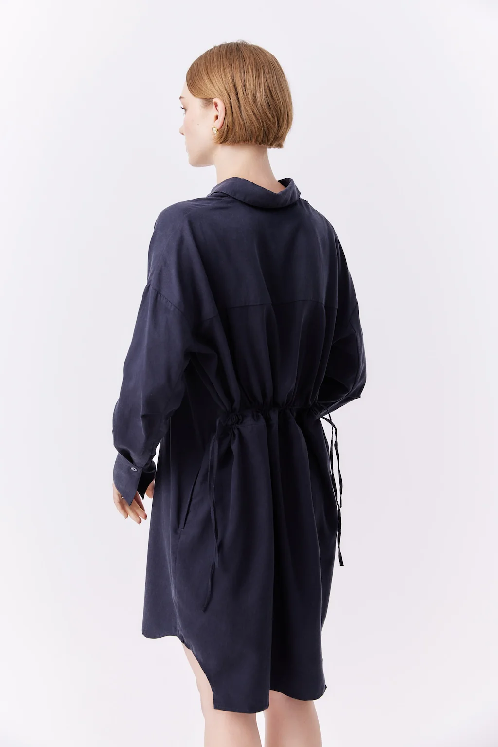 Shirt Dress | Navy - Image 3