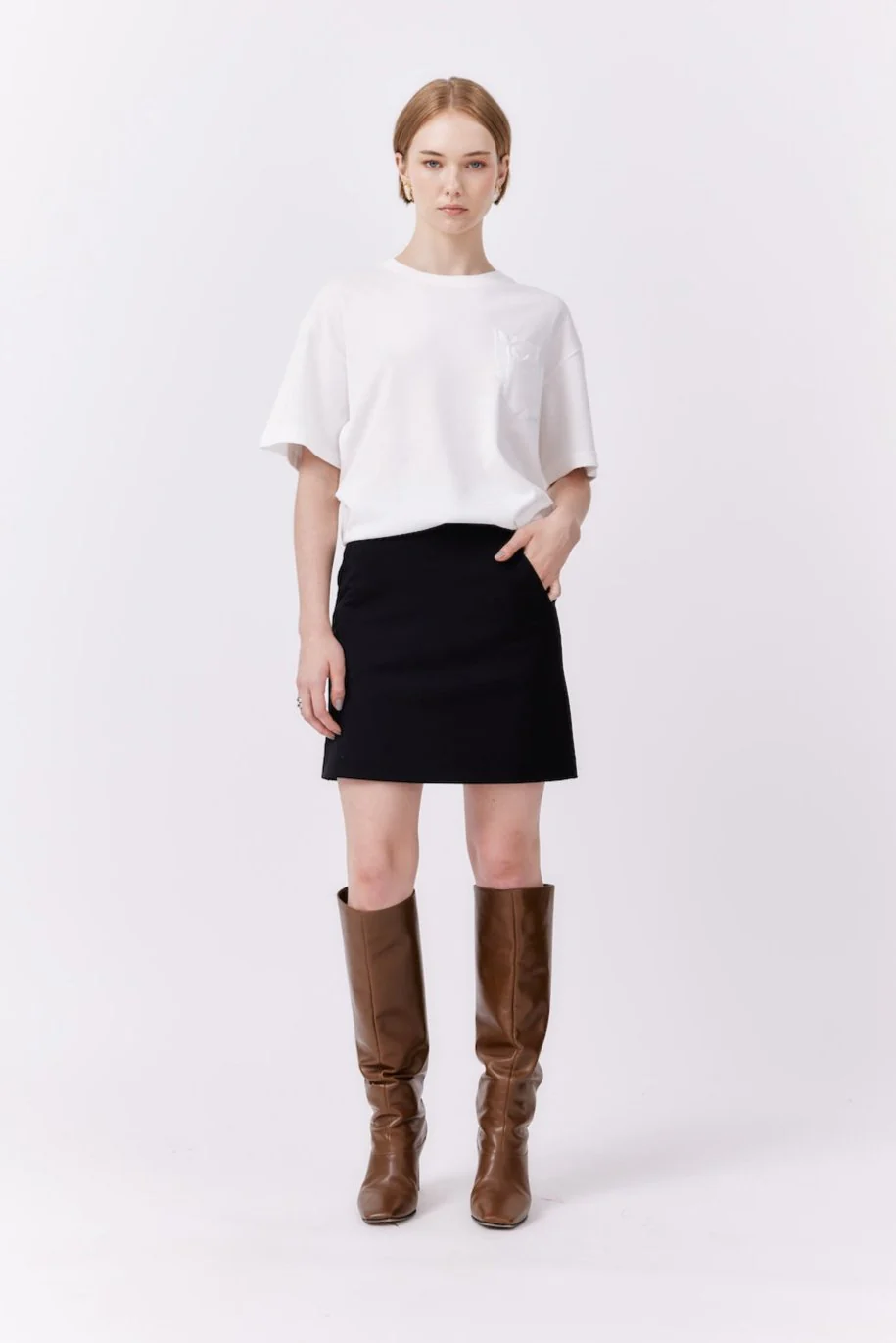 Tailored Skirt | Black - Image 2
