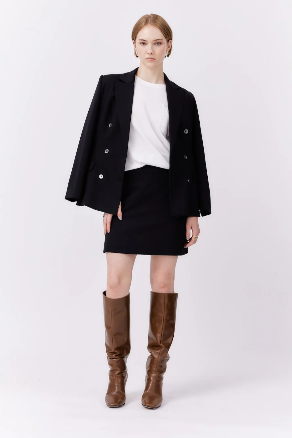 Tailored Skirt | Black - Image 3