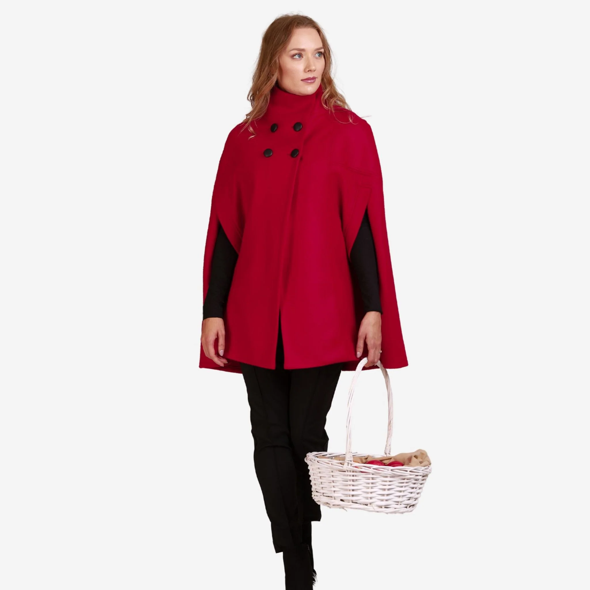 Alyssum Raspberry Cape Coat - Image 2