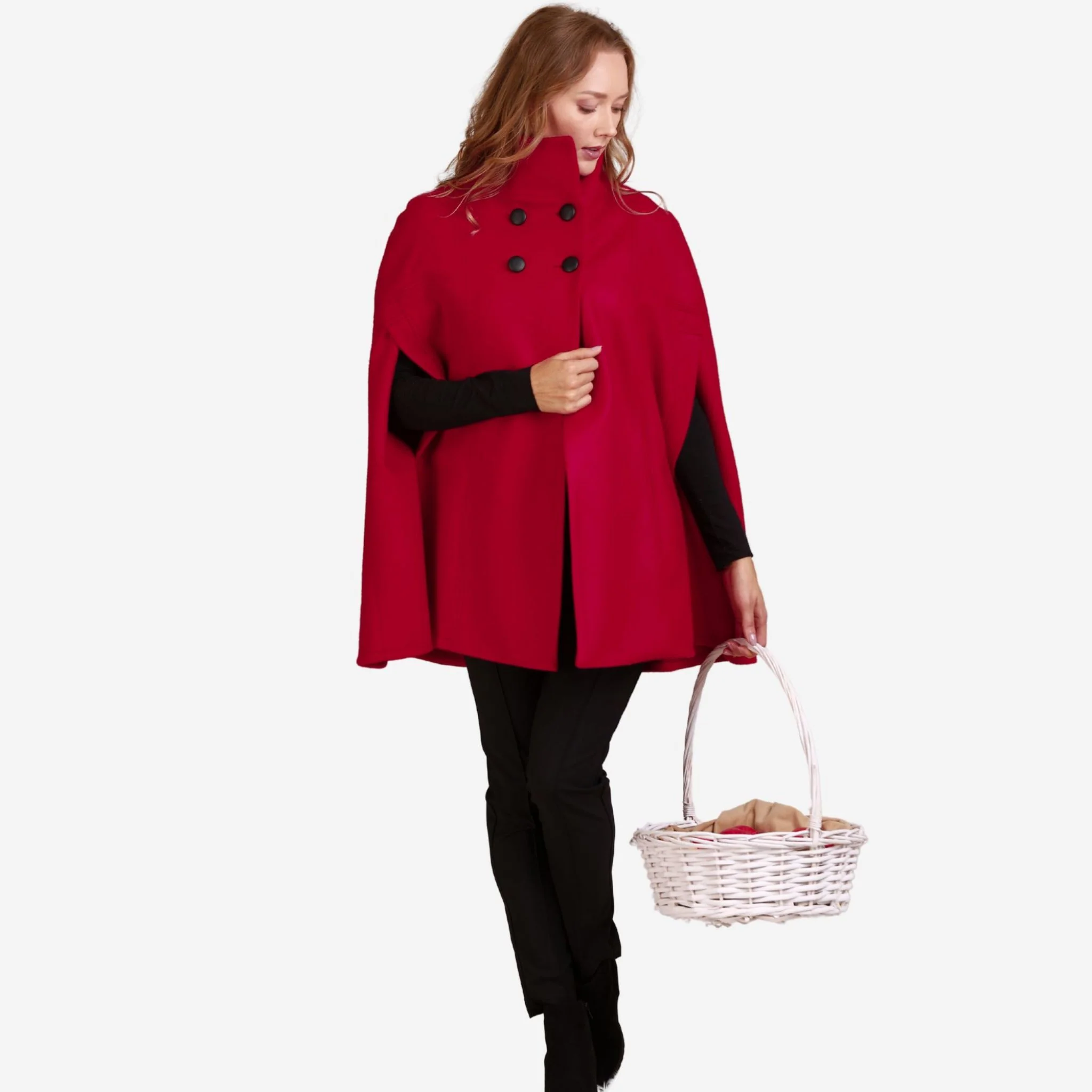 Alyssum Raspberry Cape Coat - Image 4