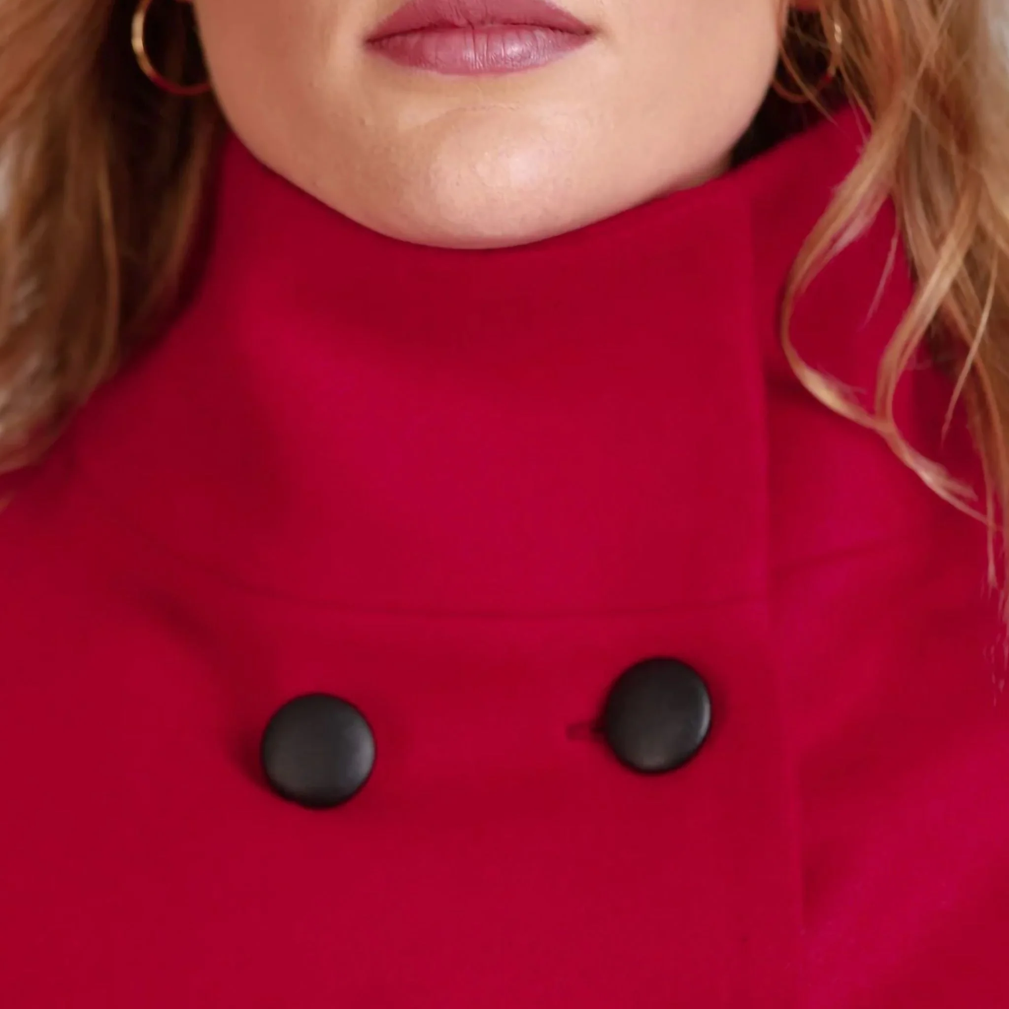 Alyssum Raspberry Cape Coat - Image 6