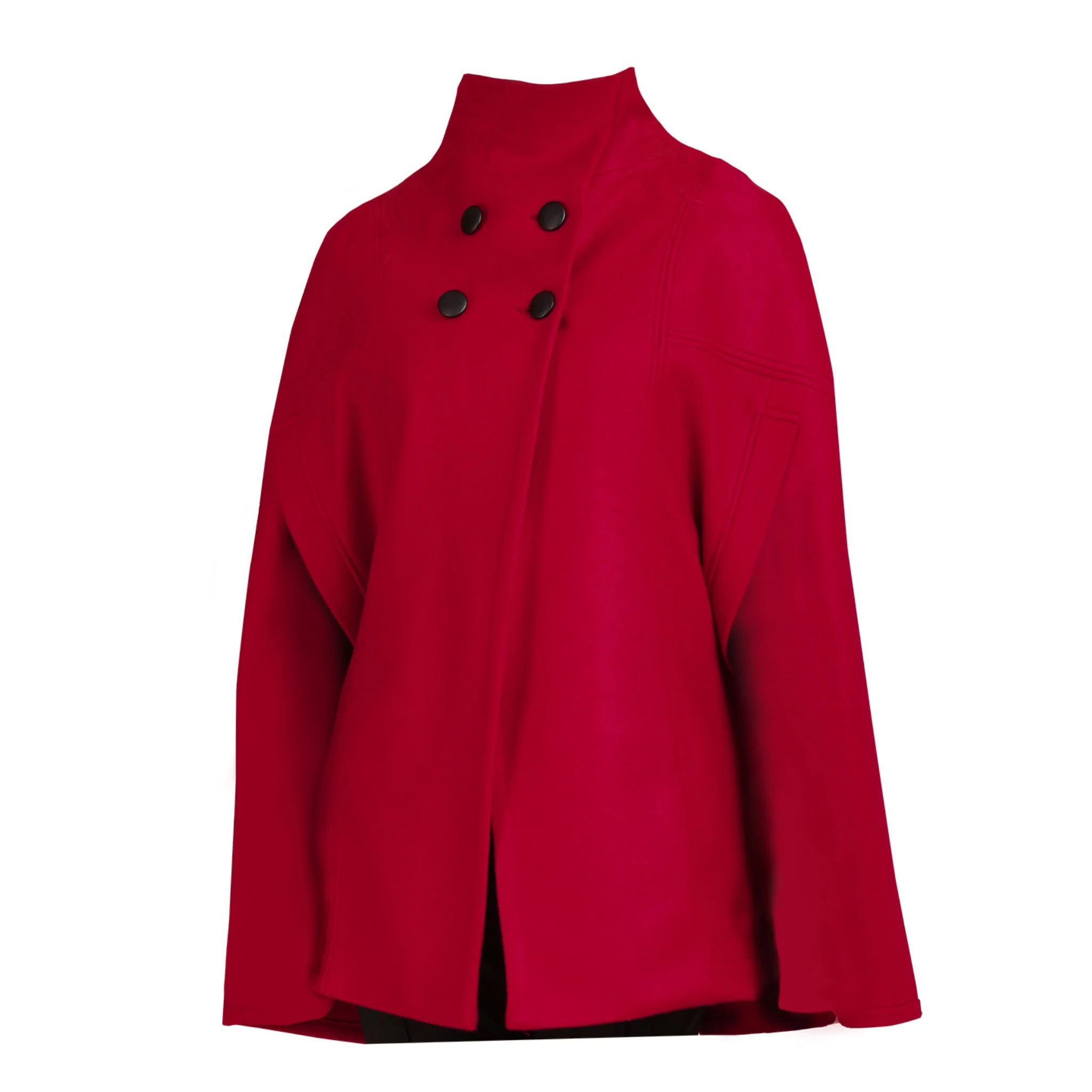 Alyssum Raspberry Cape Coat - Image 7