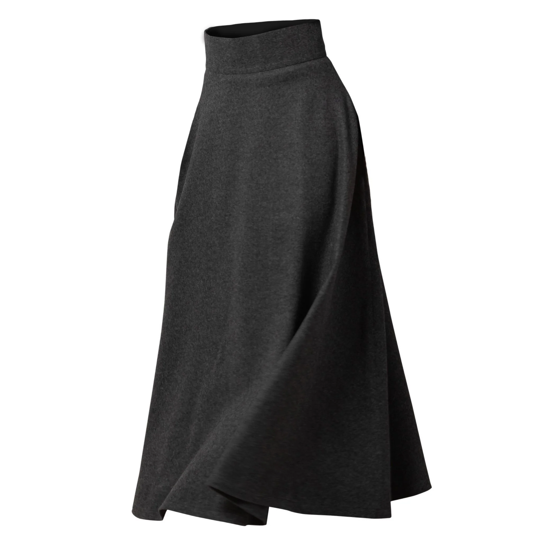 Magnolia Dark Gray High Waist Wool Skirt - Image 7