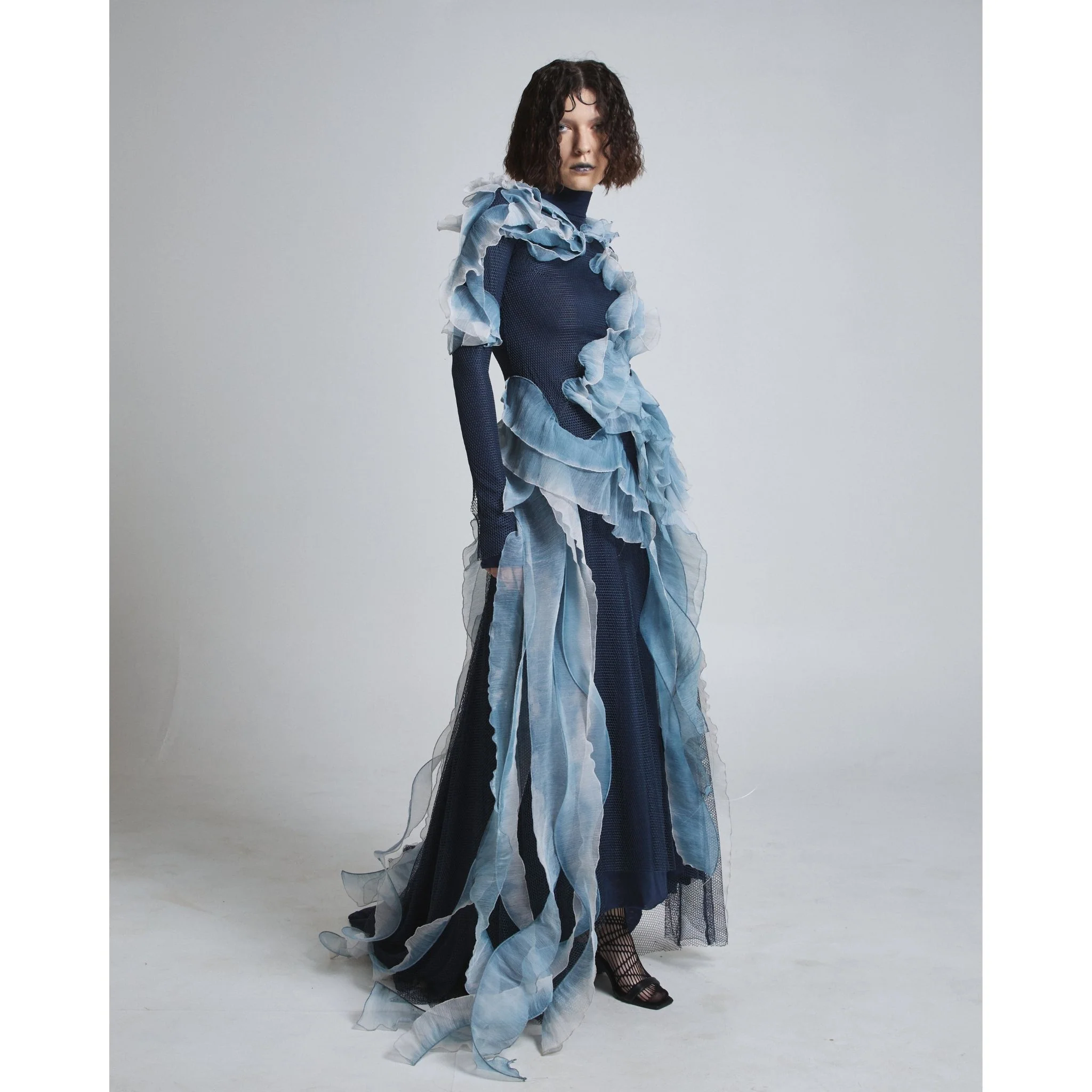Midnight Siren 2in1 Gown in Petrol Blue - Image 3