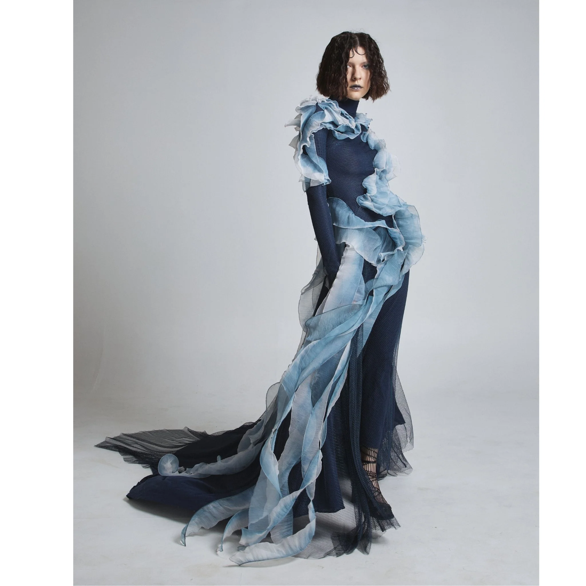 Midnight Siren 2in1 Gown in Petrol Blue - Image 5