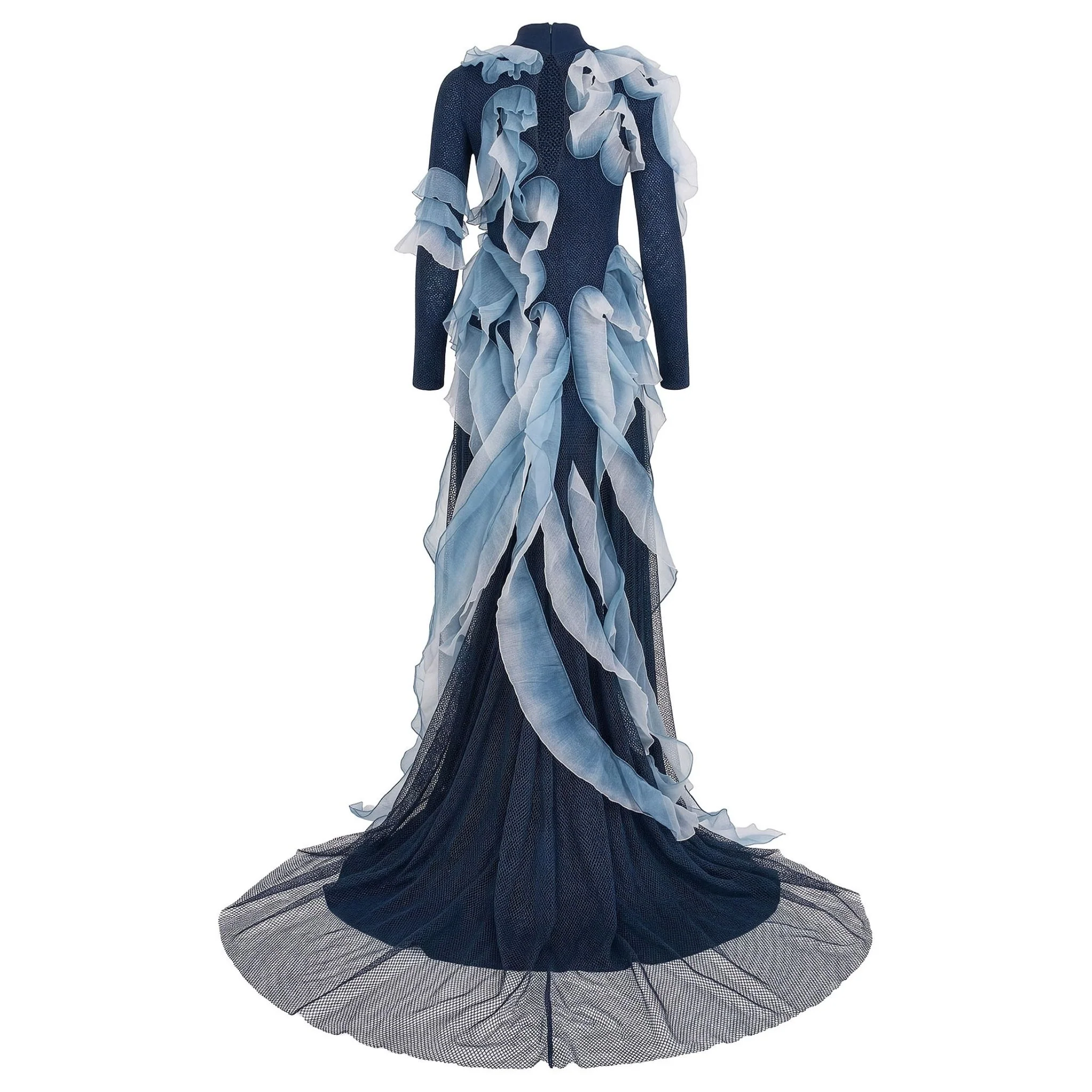 Midnight Siren 2in1 Gown in Petrol Blue - Image 6